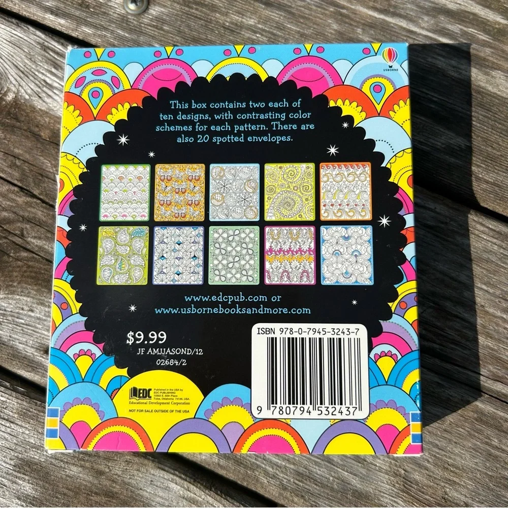 usborne notecards color